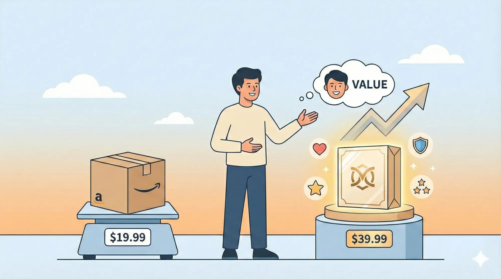 【运营思维】亚马逊卖 $19.9 的同款，为什么用户偏要花 $39.9 在我这买？