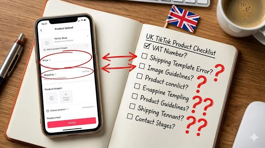 英区Tiktok本土，上传第一个产品的一些问题