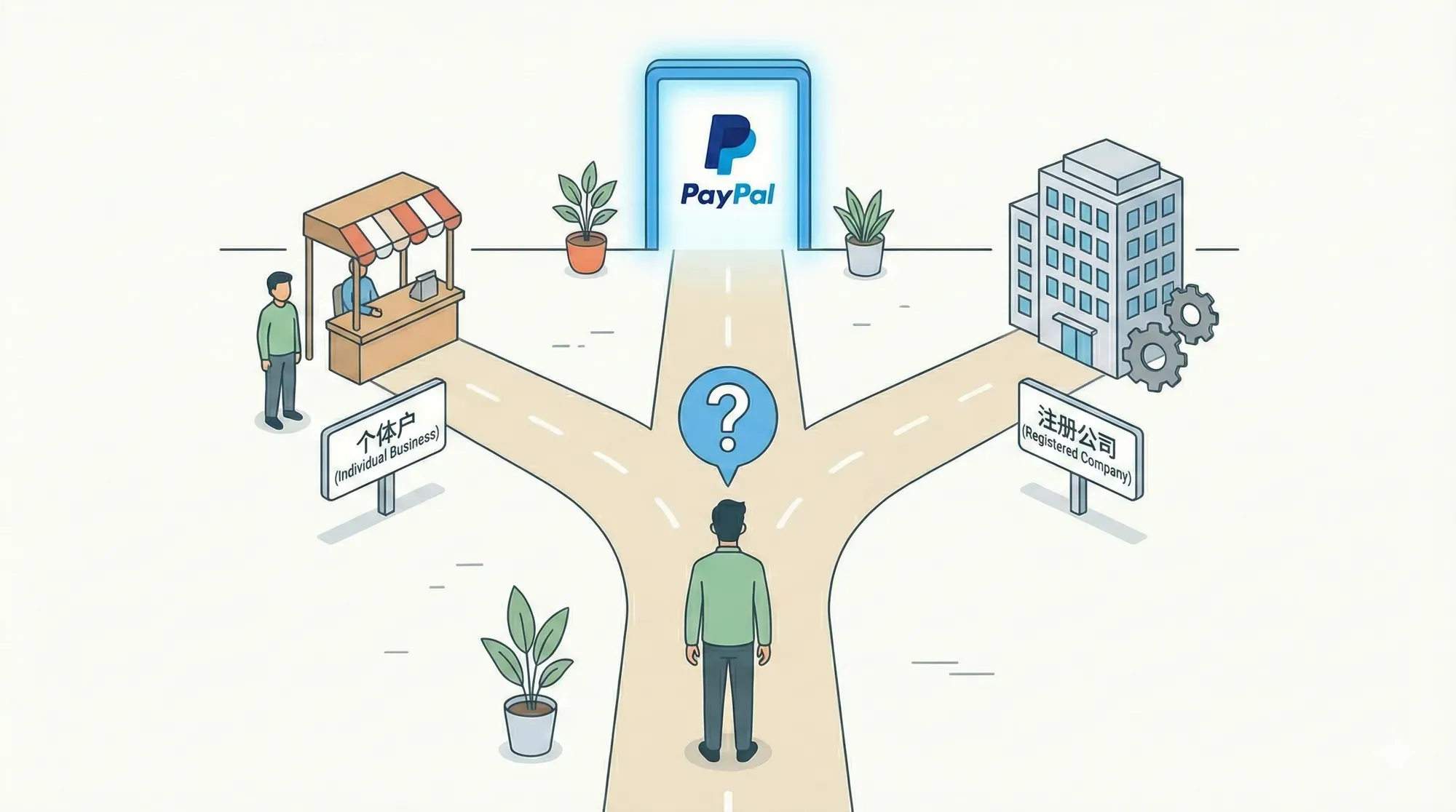 【收款疑惑】注册PayPal 资质的选择：个体户还是注册公司？